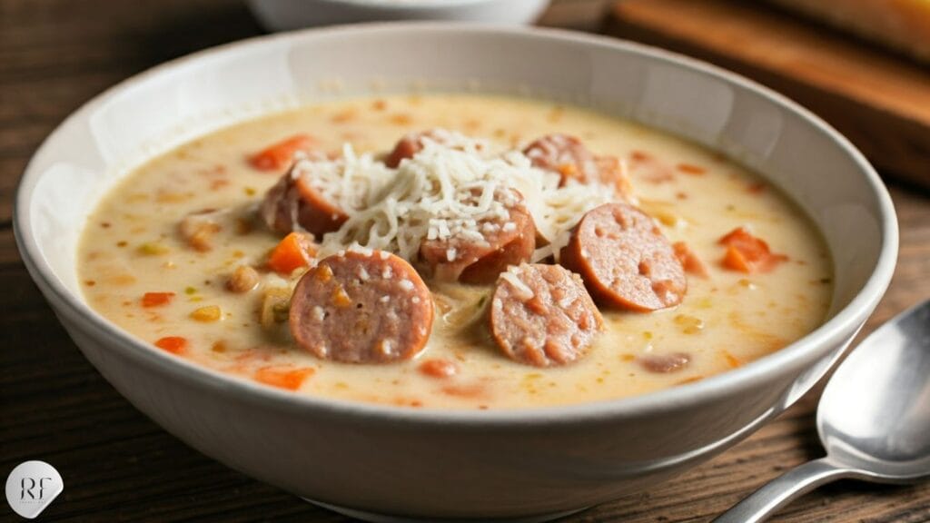 Creamy Parmesan Italian Sausage Soup